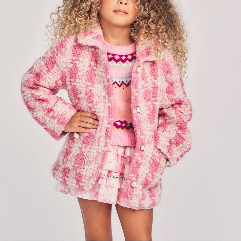 LoveShackFancy Kids tweed jacket